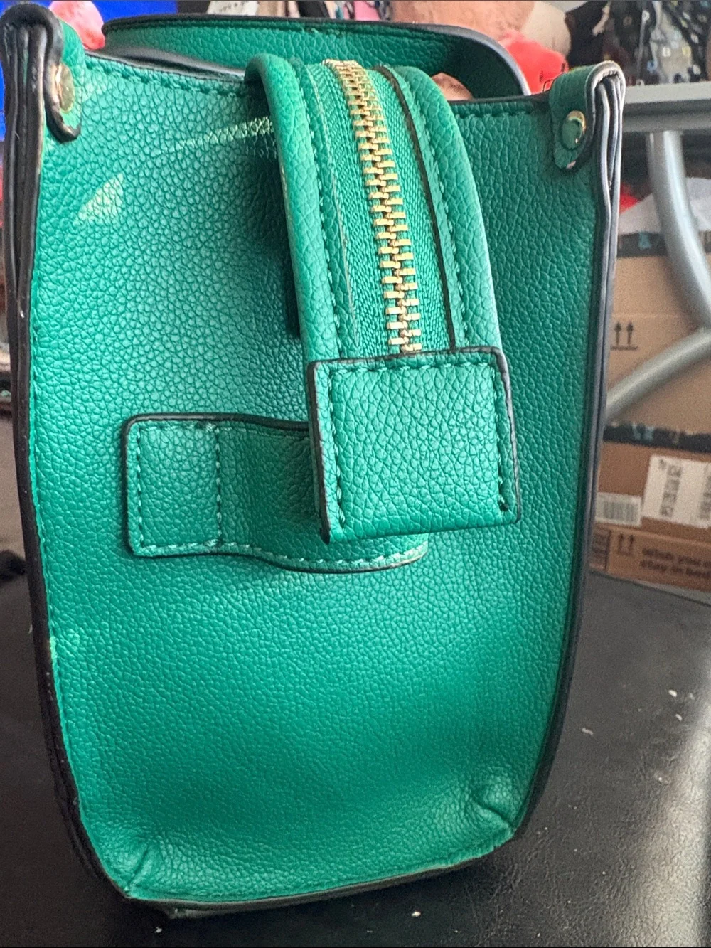 The Tote Bag Teal Crossbody Bag with Matching Wallet - Unbranded